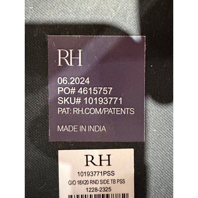 Early 21st Century Restoration Hardware Stainless Steel Side Table For Sale - Image 5 of 5