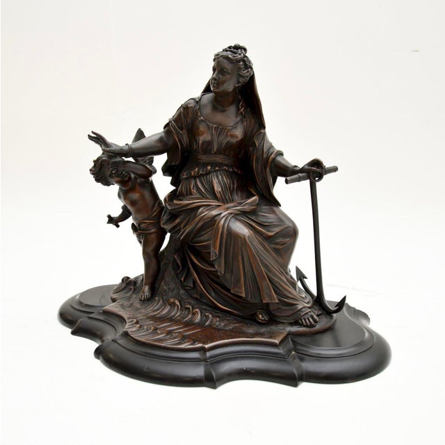 French Artist, Female Sculpture, 1860, Bronze For Sale - Image 3 of 12