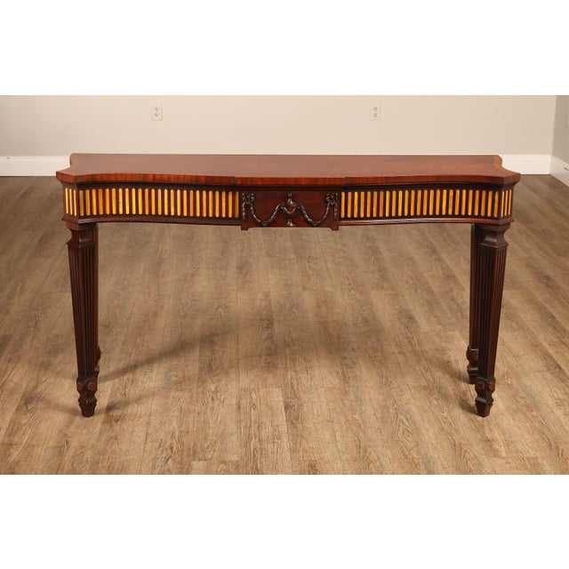 Henkel Harris Federal Style Mahogany Console Table For Sale - Image 12 of 18