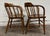 Wood Antique 19th Century Primitive Oak Barrel Back Pub Chairs Captain’s Arm Chairs For Sale - Image 7 of 11