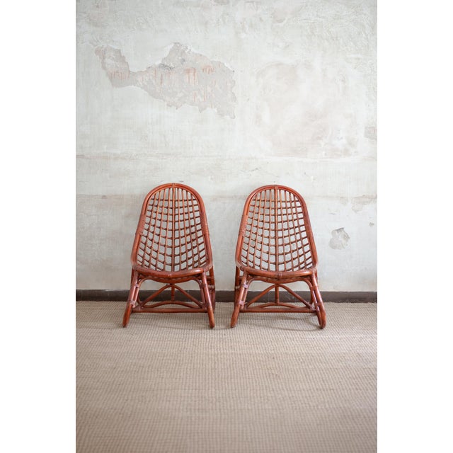 Vintage Bamboo Armchairs, 1980s, Set of 2 For Sale - Image 9 of 15