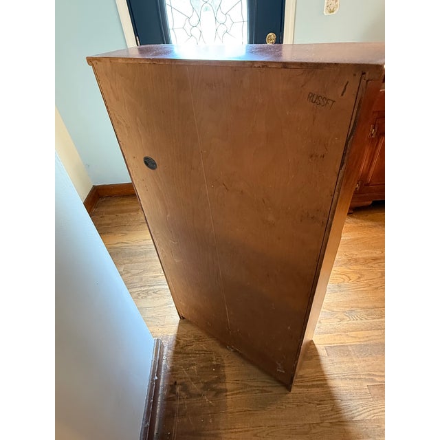 Cushman Russet solid maple bookcase. 48" high, 26" wide, 10" deep. Purchased in the 1950's from Cushman Colonial...
