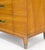 Mid-Century Modern Widdicomb Solid Cherry Brass Pulls Hardware Block Front High Chest Dresser For Sale - Image 3 of 12