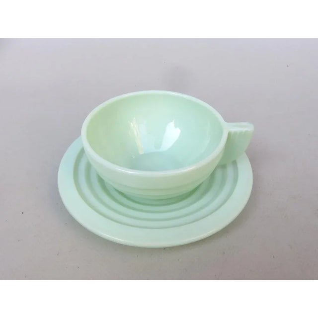 Art Deco Tea Cups and Saucers, 1920s, Set of 16 For Sale - Image 6 of 13