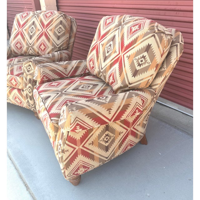 2010s Pair of Century Furniture Southwest Club Chairs For Sale - Image 5 of 12