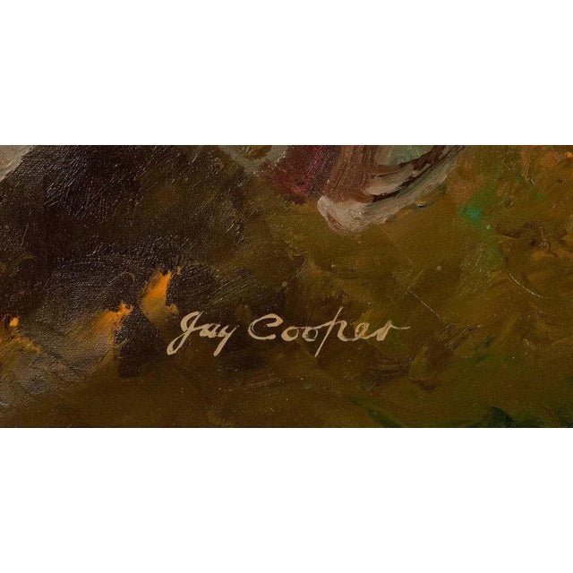 Realism Vintage Football Painting by Jay Cooper, Oil on Canvas, Late 20th Century For Sale - Image 3 of 4