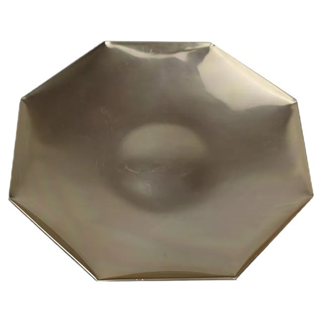 Vintage Octagonal Plate Shell by Fritz August Breuhaus de Groot for Zeppelin Metallwerke, 1930s For Sale