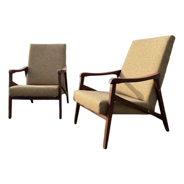 Set of Armchairs by Jiří Jiroutek for Interier Praha, 1960s For Sale