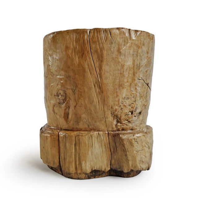 Rustic Vintage Javanese Rice Pounder For Sale - Image 3 of 7