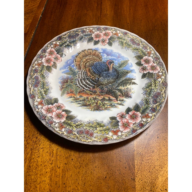 Churchill 1 Churchill China Thanksgiving 10” Dinner Plate For Sale - Image 4 of 8