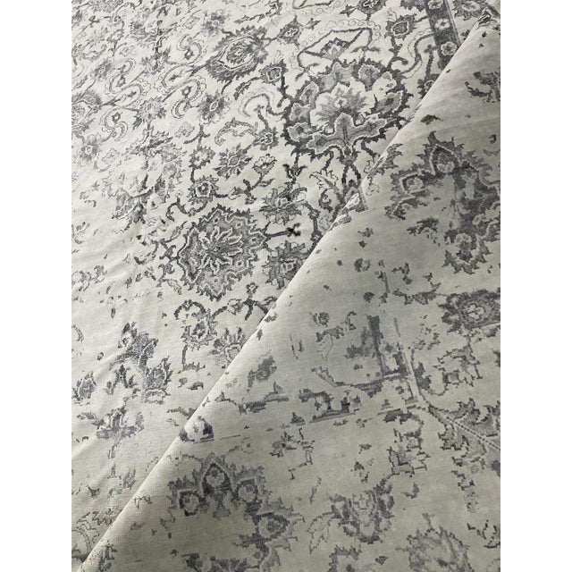 Hand Knotted Oushak Design Rug. 8'10" X 12'01" For Sale - Image 4 of 4