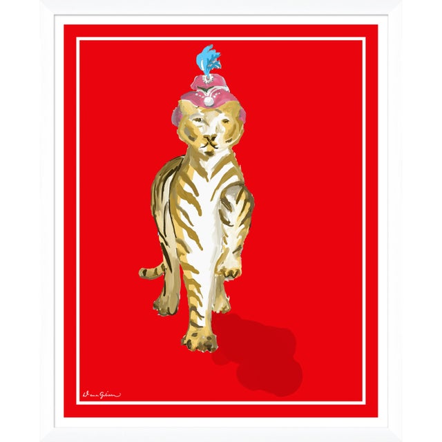 Contemporary Matilde in Ruby By Dana Gibson, Framed Art Print For Sale - Image 3 of 3