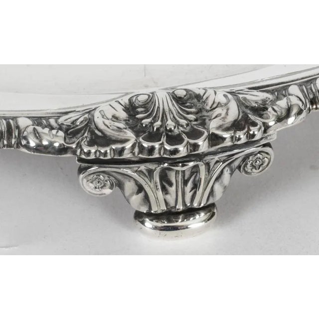 George III Sterling Silver Salver by Paul Storr, 1811 For Sale - Image 10 of 18