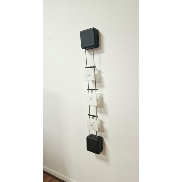 Vintage Italian Three-Light Wall Lamp by Murano for La Murrina, 1980s For Sale - Image 3 of 9