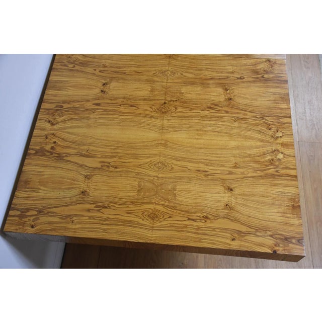 1970s Roger Sprunger for Dunbar Chrome Dining Table For Sale - Image 5 of 11