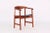 Nice armchair, model PP208. Solid oil-treated mahogany and black leather. Light traces of wear, mainly on the legs. This...
