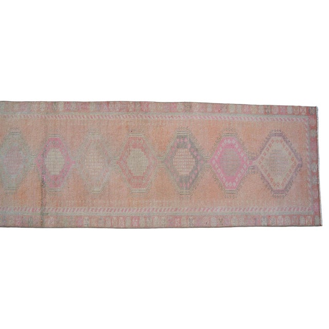 Kurdish Herki Hand-Knotted Distressed Runner Rug Hallway Decor - 2′5″ × 10′11 For Sale - Image 10 of 13