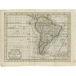 Antique Map of South America by Keizer & De Lat, 1788 For Sale