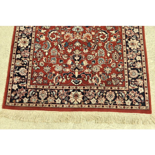 Traditional Sarouk Pattern Approx. 4 X 6 Wool Area Rug For Sale - Image 3 of 9