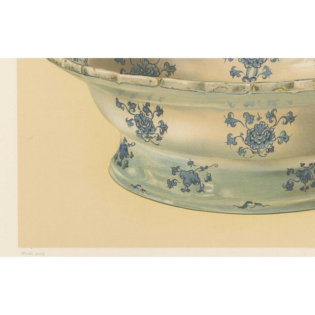 Faience Bowl with Blue Floral Ornament – Julius Lessing, Berlin 1890 A refined chromolithograph from Persisch-Türkische...