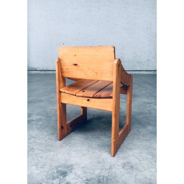 Set of Scandinavian Pine Side Chair Set, Sweden, 1960s For Sale - Image 11 of 18