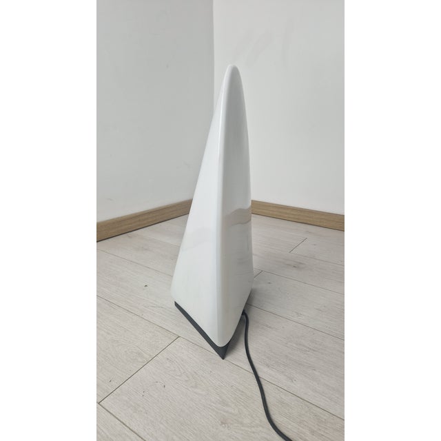 Metal Table Lamp in Iron and Milk Glass from Mazzega Murano, 1960s For Sale - Image 7 of 11