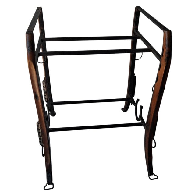 High-end sporting heritage- Mid-Century Modern Jacques Adnet for Hermès-inspired equestrian table. Highly sought after by...