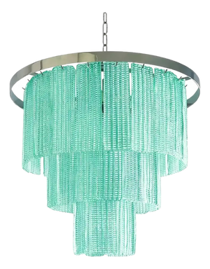 Italian Sea Green Murano Glass Sputnik Chandelier by Simoeng from Simoeng