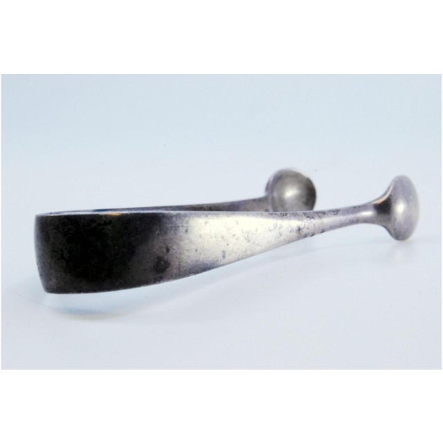 Plain Silver Sugar Tongs For Sale - Image 5 of 6