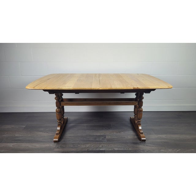 Grand Refectory Dining Table from Ercol, 1990s For Sale - Image 10 of 16
