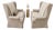 Pair of Gregorius Pineo High Back Loveseats in Oatmeal Linen For Sale