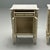 White Maison Jansen, Hollywood Regency, Side Table Cabinets, Distressed Mirror, Marble For Sale - Image 8 of 10