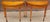 A magnificent pair of George III period crossbanded satinwood and Flover wreath Painted demi-lune card tables from...