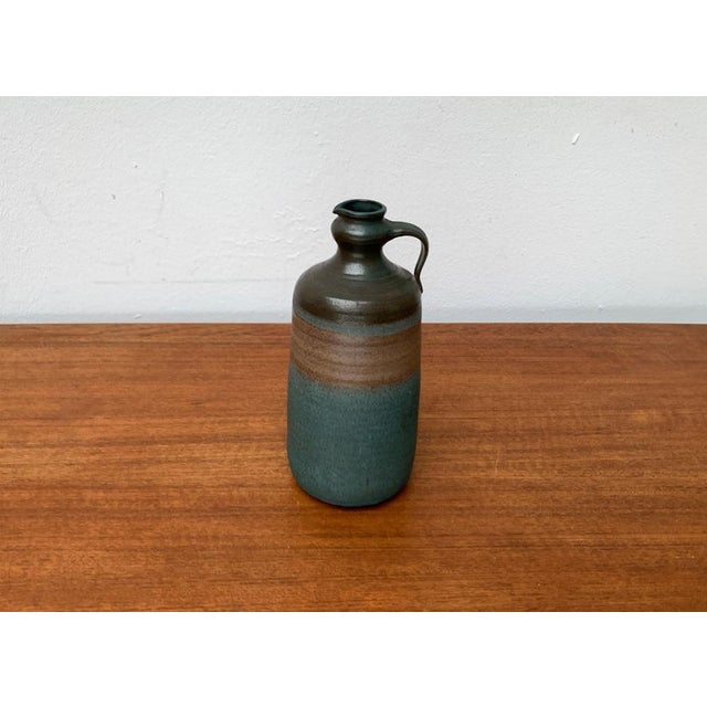 Mid-Century Minimalist Studio Pottery Carafe Vase, 1960s For Sale - Image 4 of 15