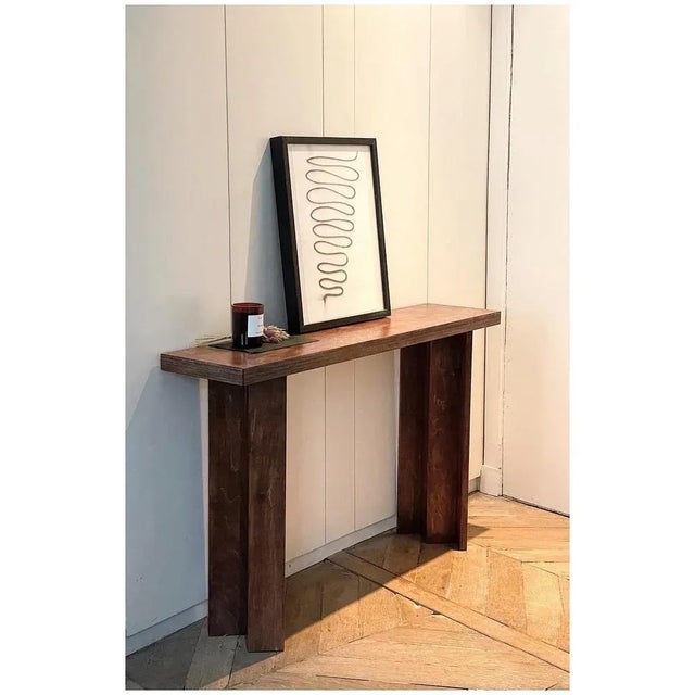 Brown Console Table by Goons For Sale - Image 8 of 10