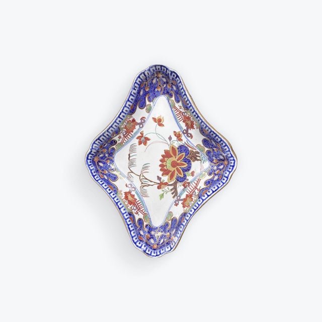 Early 19th Century Turners Patent Ironstone/Stoneware Imari Diamond Shape Dish For Sale - Image 10 of 12
