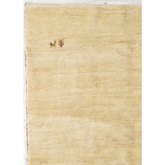 Vintage Hand-Knotted Persian Gabbeh Rug 7'11" X 10'11" For Sale - Image 4 of 5