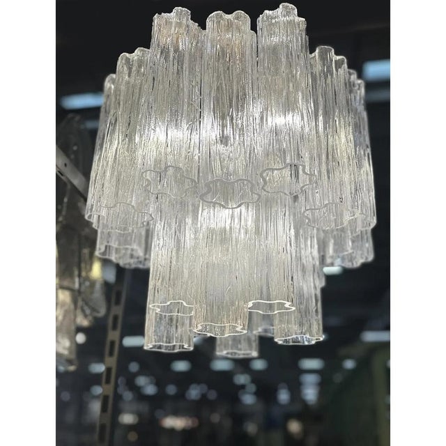Murano Glass Tronchi Chandelier in Burnished Metal by Simoeng For Sale - Image 6 of 8