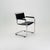 Bauhaus Black Leather Iconic Armchair by Mart Stam for Thonet, 1980s For Sale - Image 11 of 11