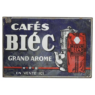 2-Sided French Bistro Coffee Sign For Sale