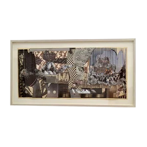 Abstract Black & White Collage by Bill Allan, 1990s