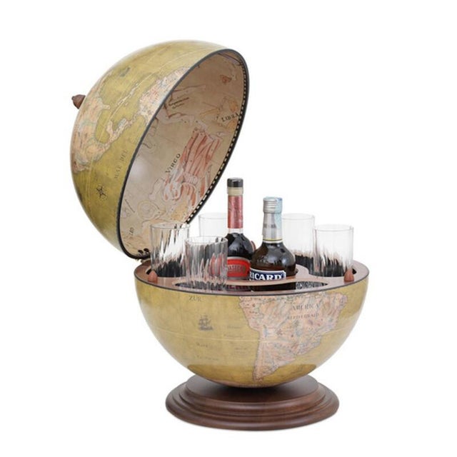Jupiter Olive Green Globe by Zoffoli Mappamondi For Sale - Image 6 of 6