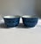 Vintage Pair of signed Japanese hand painted Blue and White Porcelain Rice Bowls. Soup Bowls. Yogurt. Cereal. Eggs. Fruit....