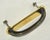 1950s European 4.25 In. Black & Gold Cabinet Drawer Pull For Sale - Image 4 of 7