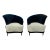 Pair of Mid Century Fan Back Lounge Chairs For Sale