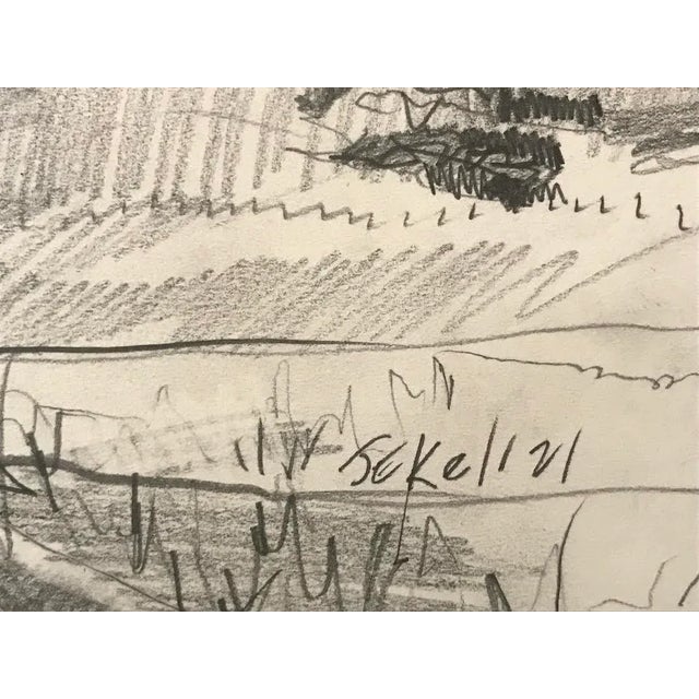 2020s Nude Woman in a Landscape Original Drawing by Darren Jekel California Artist For Sale - Image 5 of 6