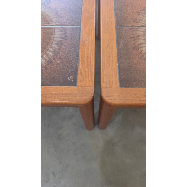 Mid-Century Modern 1970s Johannes Anderson Mid-Century Tile Top Tables For Sale - Image 3 of 17