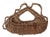 Vintage Woven Vine Wall Basket For Sale