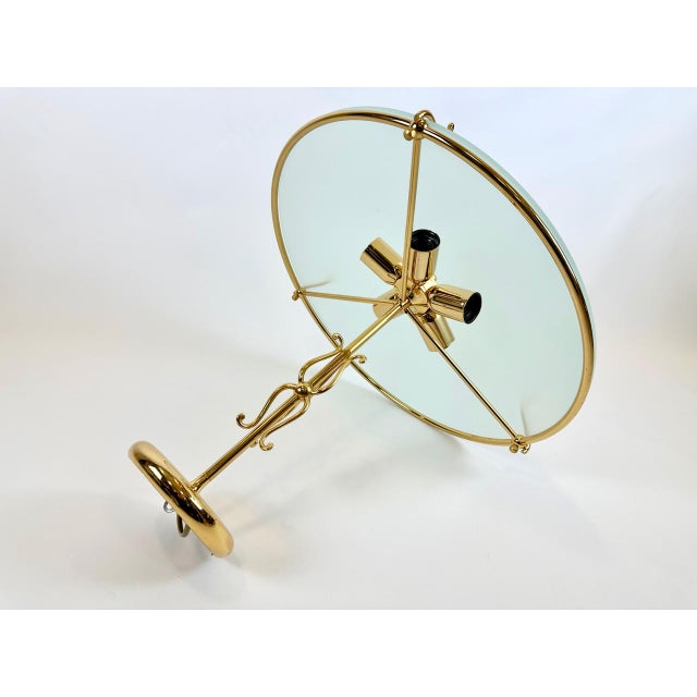 Vintage Bowl Ceiling Lamp in Brass from Bankamp Leuchten, 1970s For Sale - Image 9 of 11