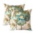 "Opium" Embroidered Linen Pillows – Azure For Sale